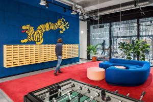Fitness centrum a/nebo fitness zařízení v ubytování The Social Hub Groningen