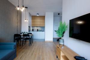 TV a/nebo společenská místnost v ubytování GO Apartments - ApartHotel