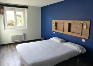 Postel nebo postele na pokoji v ubytování Ibis budget Brest Sud Plougastel - Hôtel rénové