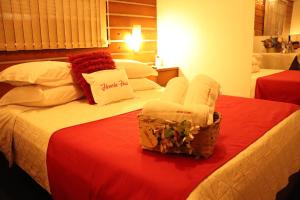 
Cama ou camas em um quarto em Pousada Hencke Haus
