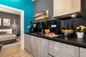 Posteľ alebo postele v izbe v ubytovaní Saint Vitus Apartments with balcony