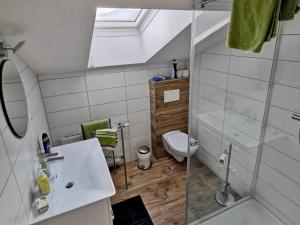 Kúpeľňa v ubytovaní Gästehaus Schachnerhöhe + 24 fotografií