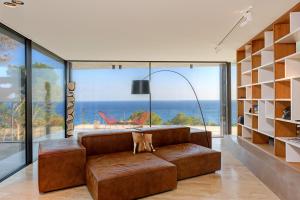 A seating area at Villa Tamariu