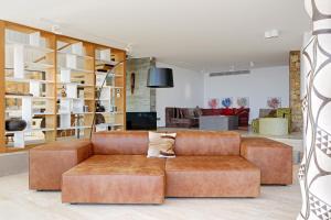 A seating area at Villa Tamariu