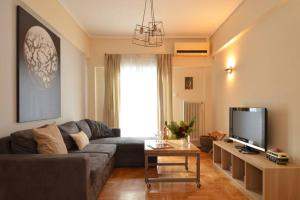 Posezení v ubytování Exarchia, a nice and cozy apartment