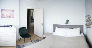 Postel nebo postele na pokoji v ubytování Liivaoja Apartment