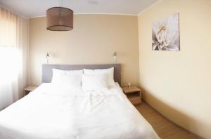 Postel nebo postele na pokoji v ubytování Liivaoja Apartment