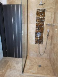 a shower with a hose in a bathroom at VELVET RESIDENCE in Mamaia Sat/Năvodari +39 photos