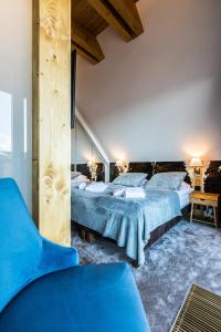 Ένα ή περισσότερα κρεβάτια σε δωμάτιο στο Luxury Apartments +69 φωτογραφίες