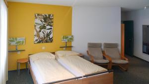 Χώρος καθιστικού στο Hotel Oberland