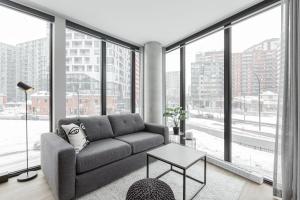Posezení v ubytování Griffintown Hôtel