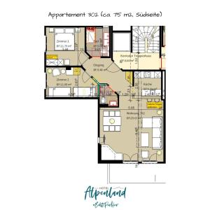 Grunnteikning Hotel Alpenland