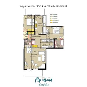 Grunnteikning Hotel Alpenland