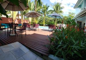 Um jardim em Pousada Toca da Praia