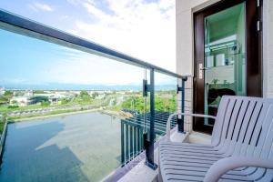 En balkong eller terrasse på 宜蘭-讀好民宿 Read Nice House B&B 電梯民宿