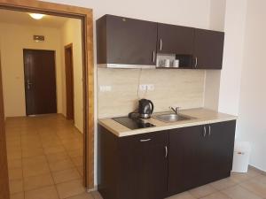 Η κουζίνα ή μικρή κουζίνα στο Salt Lake ApartHotel +12 φωτογραφίες