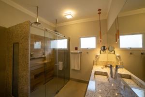 Koupelna v ubytování Portal Hotel Mogi Mirim