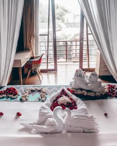 Cama o camas de una habitación en Mola2 Resort Gili Air