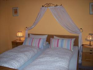 Postel nebo postele na pokoji v ubytování Pikarthof