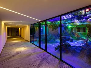 an indoor aquarium in the middle of a building at Lavande Hotels·Guilin Central Square Elephant Trunk Hill Scenic Area in Guilin