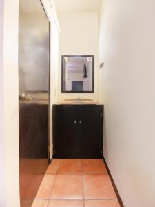 トレオンにあるHOTELES CATEDRAL Torreónのバスルーム(洗面台、鏡付)