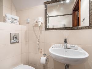 Kúpeľňa v ubytovaní Villa Magnat SPA, JACUZZI, SAUNA, TĘŻNIA SOLANKOWA