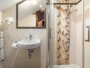 Kúpeľňa v ubytovaní Villa Magnat SPA, JACUZZI, SAUNA, TĘŻNIA SOLANKOWA