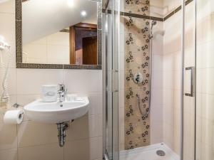 Kúpeľňa v ubytovaní Villa Magnat SPA, JACUZZI, SAUNA, TĘŻNIA SOLANKOWA