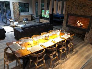 Posezení v ubytování Hillside lodge