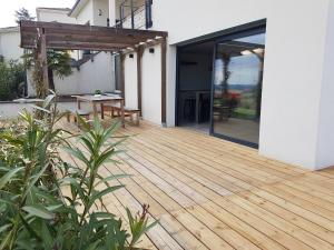 Balkón nebo terasa v ubytování Gîte Las Colina