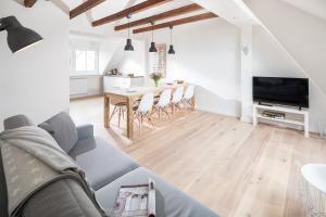 TV a/nebo společenská místnost v ubytování Strandloft Zwei Norderney