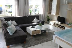 Χώρος καθιστικού στο Ferienwohnung Im Bachtal
