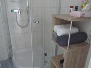Koupelna v ubytování Apartment für zwei