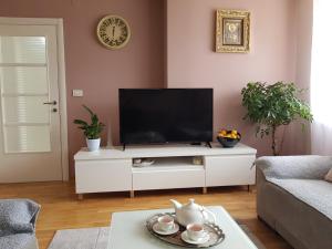 TV a/nebo společenská místnost v ubytování Modern Apartment Doris