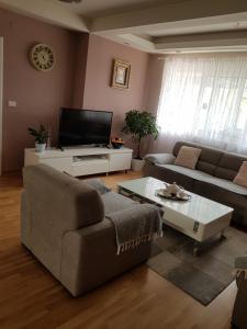 TV a/nebo společenská místnost v ubytování Modern Apartment Doris