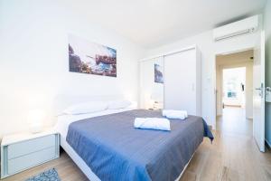 Postel nebo postele na pokoji v ubytování Apartment 'Holiday Above Dubrovnik'