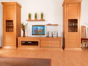Μια τηλεόραση ή/και κέντρο ψυχαγωγίας στο Ostsee Residenz Meeresblick Seemöwe +11 φωτογραφίες