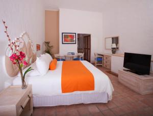 TV a/nebo společenská místnost v ubytování Flamingo Vallarta Hotel & Marina