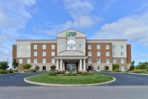 a rendering of the front of a hotel at Holiday Inn Express Hotel & Suites Terre Haute by IHG in Terre Haute