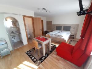 Postel nebo postele na pokoji v ubytování Haus Christine