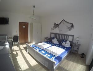 Postel nebo postele na pokoji v ubytování Haus Fernsicht