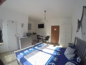 Kuchyň nebo kuchyňský kout v ubytování Haus Fernsicht