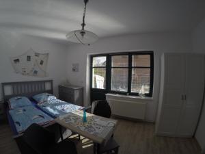 Postel nebo postele na pokoji v ubytování Haus Fernsicht