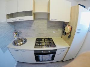 Kuchyňa alebo kuchynka v ubytovaní Apartments Lopac Jadranovo