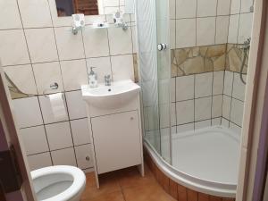 Kúpeľňa v ubytovaní Főnix Panzió