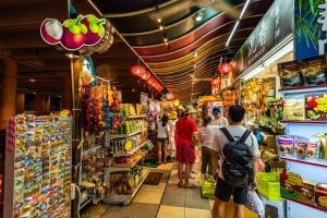 a group of people standing inside of a store at AC Residence - Behind Cititel Hotel in Kota Kinabalu