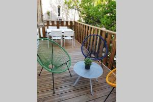 Un balcon sau o terasă la GregBnb-com - CLIMATISE - T2 plein Sud 38m2 - WiFi