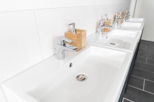 Koupelna v ubytování Hostel Messe Laatzen