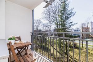 Balkón alebo terasa v ubytovaní Apartments Obopólna Cracow by Noclegi Renters