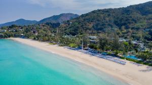 an aerial view of a beach with a resort at Katathani Phuket Beach Resort - SHA Extra Plus in Kata Beach